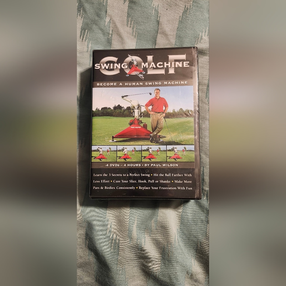 NEW SEALED Swing Machine Golf Become A Human Swing Machine, DVD.
